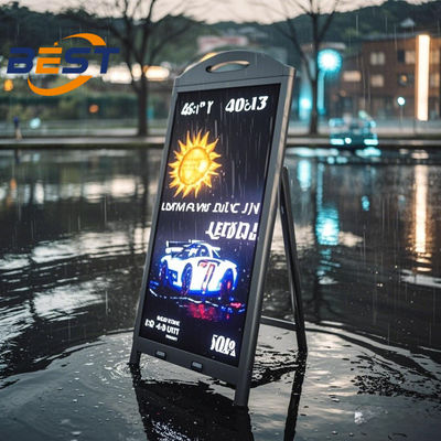 ποιότητας  Outdoor Digital Menu Board with Battery 4500Nits IP65 Waterproof & Wide Temperature Range -25℃~55℃ εργοστάσιο
