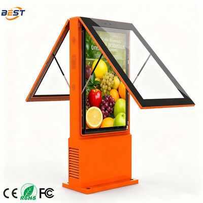 ποιότητας  Double-sided IP65 Waterproof Outdoor LCD Digital Signage with 10-Point Capacitive Touch for Hotel Lobby and Events εργοστάσιο