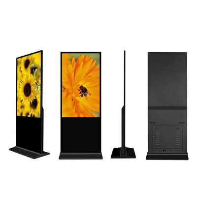 55 ιντσών Android OS LCD ψηφιακή σήμανση με 350 Cd / m2 φωτεινότητα για εσωτερική εξωτερική διαφήμιση οθόνη οθόνης