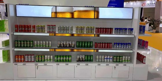 Σούπερ μάρκετ Επεκτεινόμενη μπάρα LCD οθόνη Πολυγλωσσική ψηφιακή οθόνη ράφους