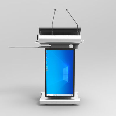 Smart Digital Podium with 23.8" Front Screen and Wireless Microphone Featuring Intel i5 6η γενιά επεξεργαστή
