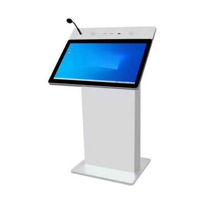 Ψηφιακό αναλόγιο 27 ιντσών Intel i5 6th Smart Podium με 350 Cd/m² φωτεινότητας για Αίθουσα Συνεδριάσεων