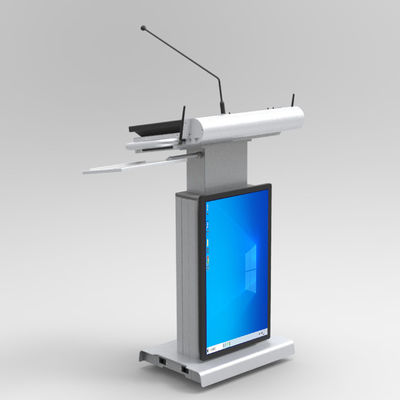 Ασύρματη πολυμέσων Podium με μικρόφωνο και ηχεία 32 "πρώτη οθόνη