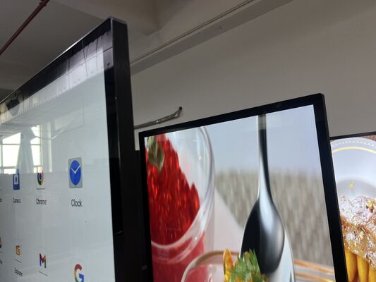 55 ιντσών Android OS LCD ψηφιακή σήμανση με 350 Cd / m2 φωτεινότητα για εσωτερική / εξωτερική διαφήμιση οθόνη οθόνης