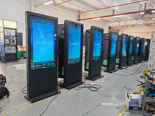 Οθόνη αφής LCD 43-75 ιντσών Διαφημιστική οθόνη με φωτεινότητα 2500 nits και γωνία θέασης 178°/178°
