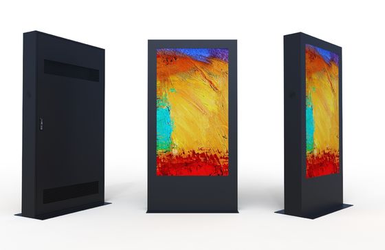 Υδατοασφαλής εξωτερική οθόνη διαφήμισης LCD οθόνη 55 ιντσών ψηφιακή οθόνη πινακίδας