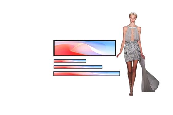 Σούπερ μάρκετ Επεκτεινόμενη μπάρα LCD οθόνη Πολυγλωσσική ψηφιακή οθόνη ράφους