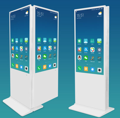 Διπλές οθόνες LCD ψηφιακή σήμανση με φωτεινότητα 350 Cd / m2 και λειτουργικό σύστημα Android για καταστήματα λιανικής πώλησης