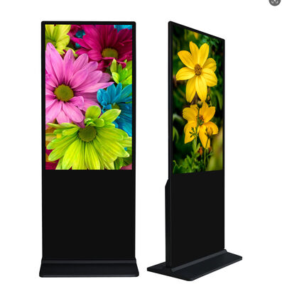 32 43 55 ιντσών εσωτερικής οθόνης LCD διαφήμισης με φωτεινότητα 350 Cd/m² και οθόνη ψηφιακής σήμανσης Android OS