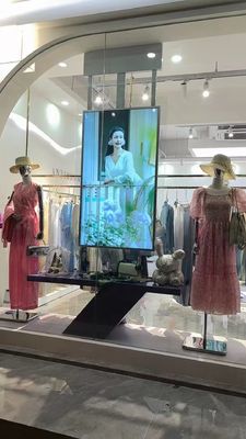 Διπλή οθόνη LCD, ψηφιακή σήμανση, διαφανής ψηφιακή σήμανση OLED 55 ιντσών.
