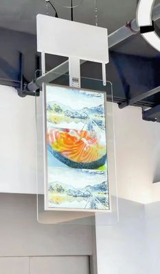 Διπλή οθόνη LCD, ψηφιακή σήμανση, διαφανής ψηφιακή σήμανση OLED 55 ιντσών.