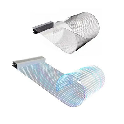 Δυνατό να λυθεί διαφανής οθόνη LED Φιλμ IP65 Κατηγορία 5000 νιτ φωτεινότητα Υπερτελής 3,9mm Σχεδιασμός Εύκολη εγκατάσταση για καμπυλωτές επιφάνειες