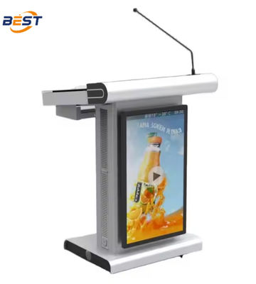 Android/Windows 7/8/10 Mobile Smart Digital Podium Hidden Cable Management 720kg/m3 Πίνακα πυκνότητας Φωσφορικής επίστρωσης