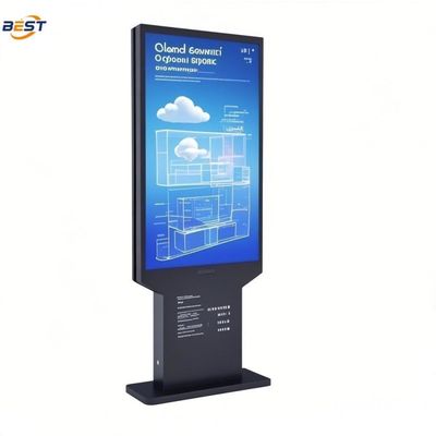 Εξωτερική οθόνη διαφήμισης LCD Ultra Thin Weatherproof με πάχος 30 mm και θερμαινόμενο γυαλί IK10
