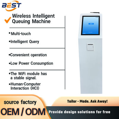 Smart Android Automatic Queue Management System Ticket Dispenser , Self-Service Queue Number Ticket Machine For Bank