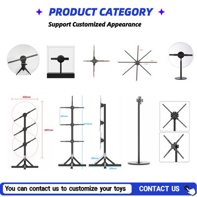 3D Ολογραφικός Ανεμιστήρας με Εσωτερική Χρήση, Συμβατότητα με Android App και Υποστήριξη Πολλαπλών Συνδέσεων