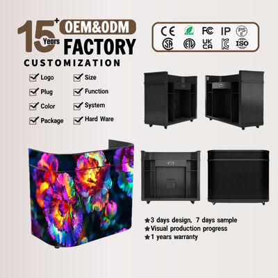 P1.8 GOB Εσωτερική ρεσεψιόν LED Οθόνη SMD1212 Plug and Play Φορητοί τροχοί