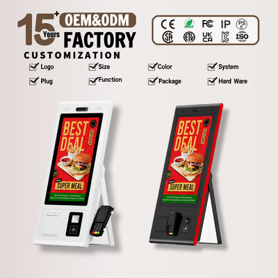 Οθόνη αφής Self Order Kiosk Countertop or Freestanding Interactive Solution Βελτιστοποίηση των διαδικασιών παραγγελίας εστιατορίου
