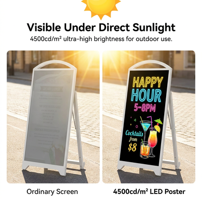 Π2.5 Εξωτερική κινητή οθόνη LED με 4500nit υψηλής φωτεινότητας και 65.000mAh φορητό LED σήμα που τροφοδοτείται από μπαταρία