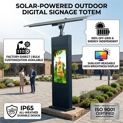 Solar Tracking Digital Signage | Auto Sun-Tracking | IP65 | Εκτός δικτύου