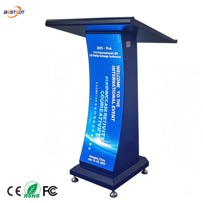 GOB Full Protection LED Podium Screen Curved Flexible Panel Plug Play Wireless Async Novastar Conference