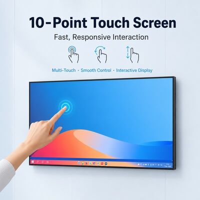 Επιτοίχια Οθόνη Light Box 43 49 55 65 75 Ιντσών 4K Android Διαφημιστική Οθόνη 2000 Nits