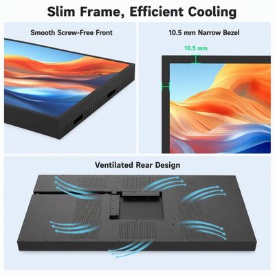 Επιτοίχια Οθόνη Light Box 43 49 55 65 75 Ιντσών 4K Android Διαφημιστική Οθόνη 2000 Nits