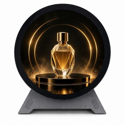 23.6 ιντσών Στρογγυλή 3D ψηφιακή οθόνη RK3568 Android 11 HDMI 4G 5G WiFi τερματικό
