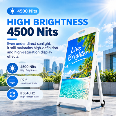 Smart Control LED Poster Display App U Disk Cloud WiFi Speaker Outdoor IP65 Digital Sign