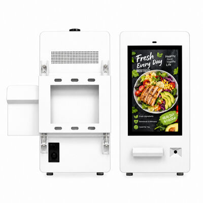 Drive-Thru Self-Service Ordering Payment Kiosk Built-In Printer QR Code Scanner