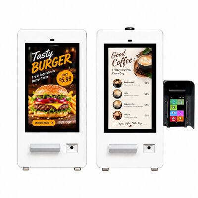Εξωτερικό LCD Αυτόματης Παραγγελιοληψίας Kiosk Αυτόματης Φωτεινότητας 178 Μοιρών IPS Οθόνη Αφής