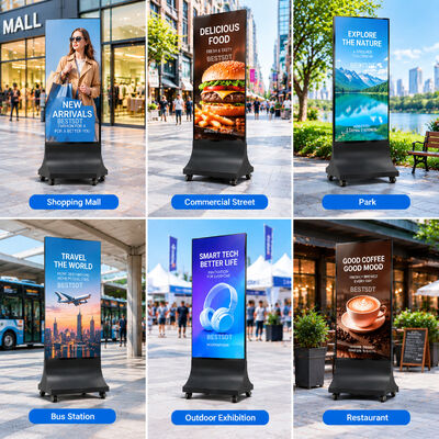 Custom Outdoor LED Poster Screen 640x1600mm P1.538 High Definition Advertising Display OEM ODM